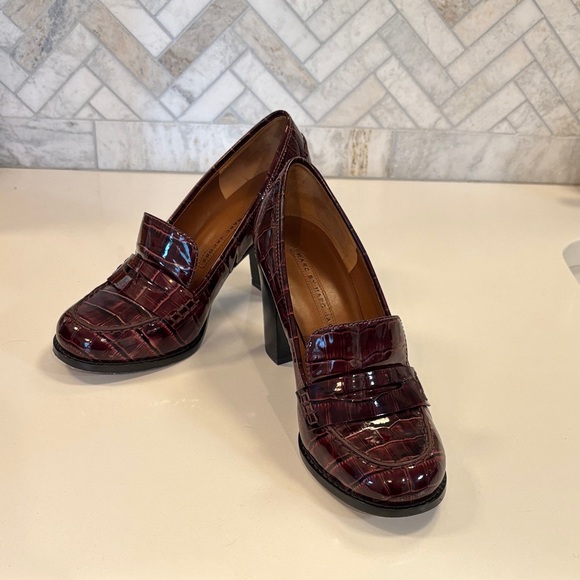 Marc By Marc Jacobs Burgundy Patent Leather Heels - Picture 2 of 15